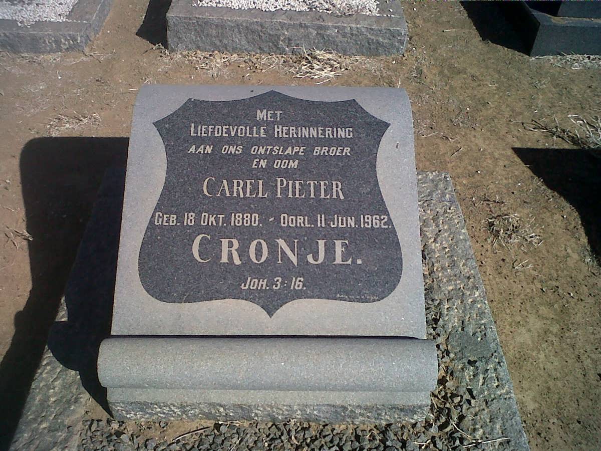 CRONJE Carel Pieter 1880-1962