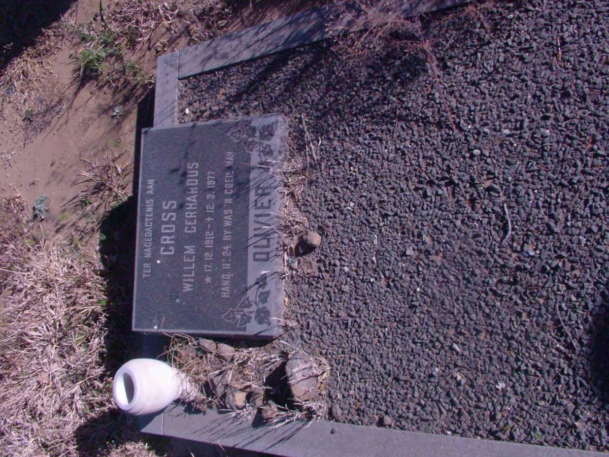 CROSS Willem Gerhardus 1912-1977