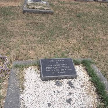 DREYER Mary Gentle 1908-1956