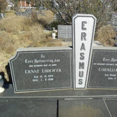 ERASMUS Ernst Lodewyk 1929-1998 &amp; Cornelia Elizabeth MIENIE 1935-1967