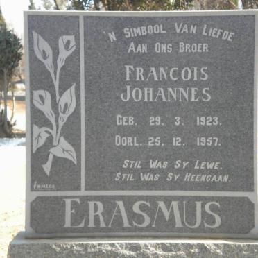 ERASMUS Francois Johannes 1923-1957