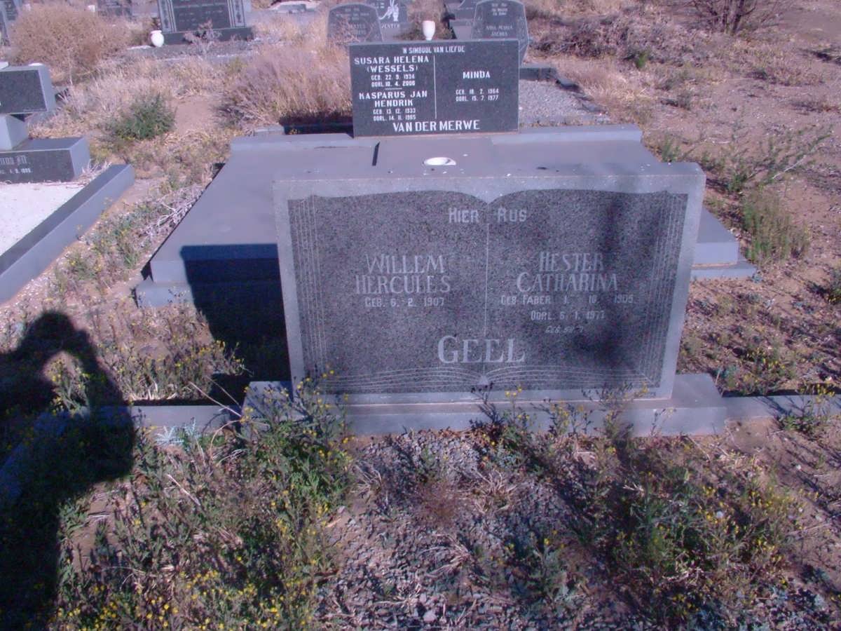 GEEL Willem Hercules 1907- &amp; Hester Catharina FABER 1905-1973