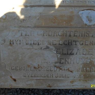 GELDENHUYS Susanna Elizabeth nee BREEDT 1887-1919