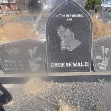 GROENEWALD Frans G. 1909-1981 &amp; Helena H.W. 19??-1986