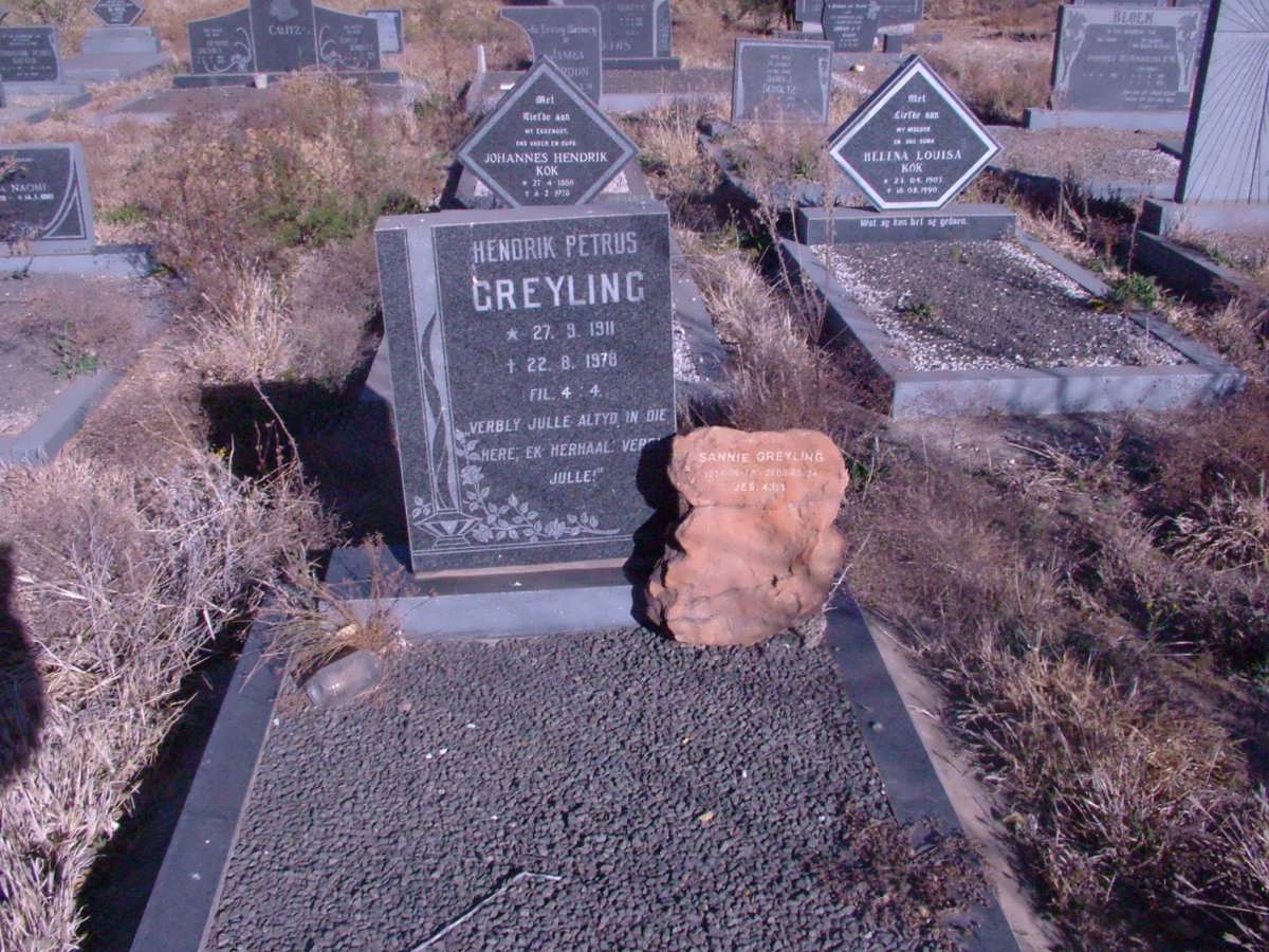 GREYLING Hendrik Petrus 1911-1978 &amp; Sannie