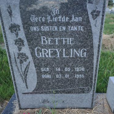 GREYLING Bettie 1930-1995