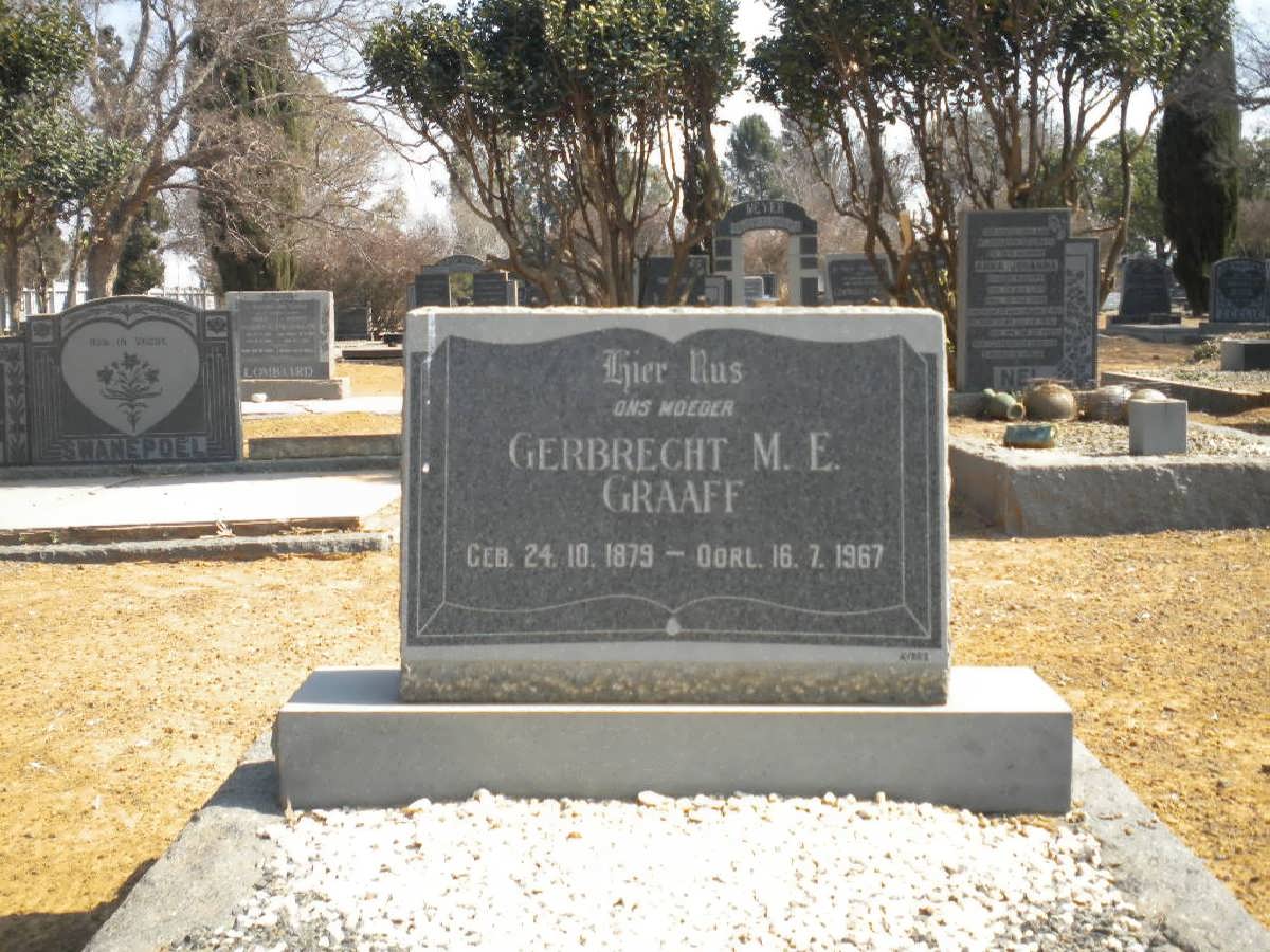 GRAAFF Gerbrecht M.E. 1879-1967