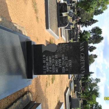 GREUNEN Andries J., van 1939-1972