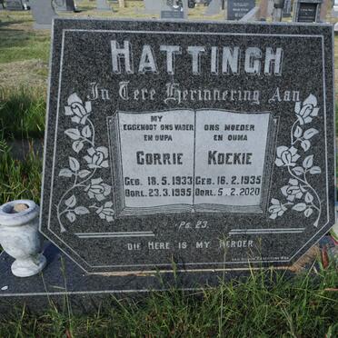 HATTINGH Corrie 1933-1995 &amp; Koekie 1935-2020