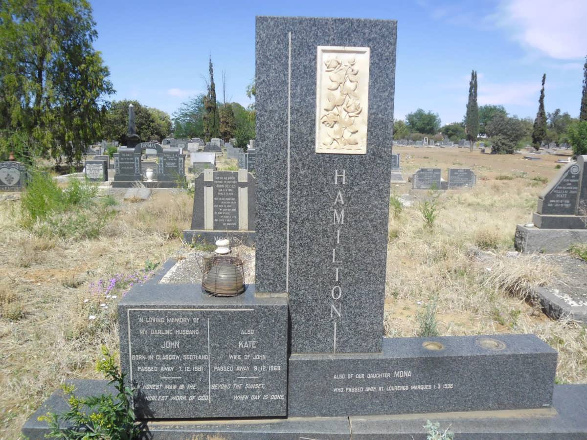 HAMILTON John -1961 &amp; Kate -1968