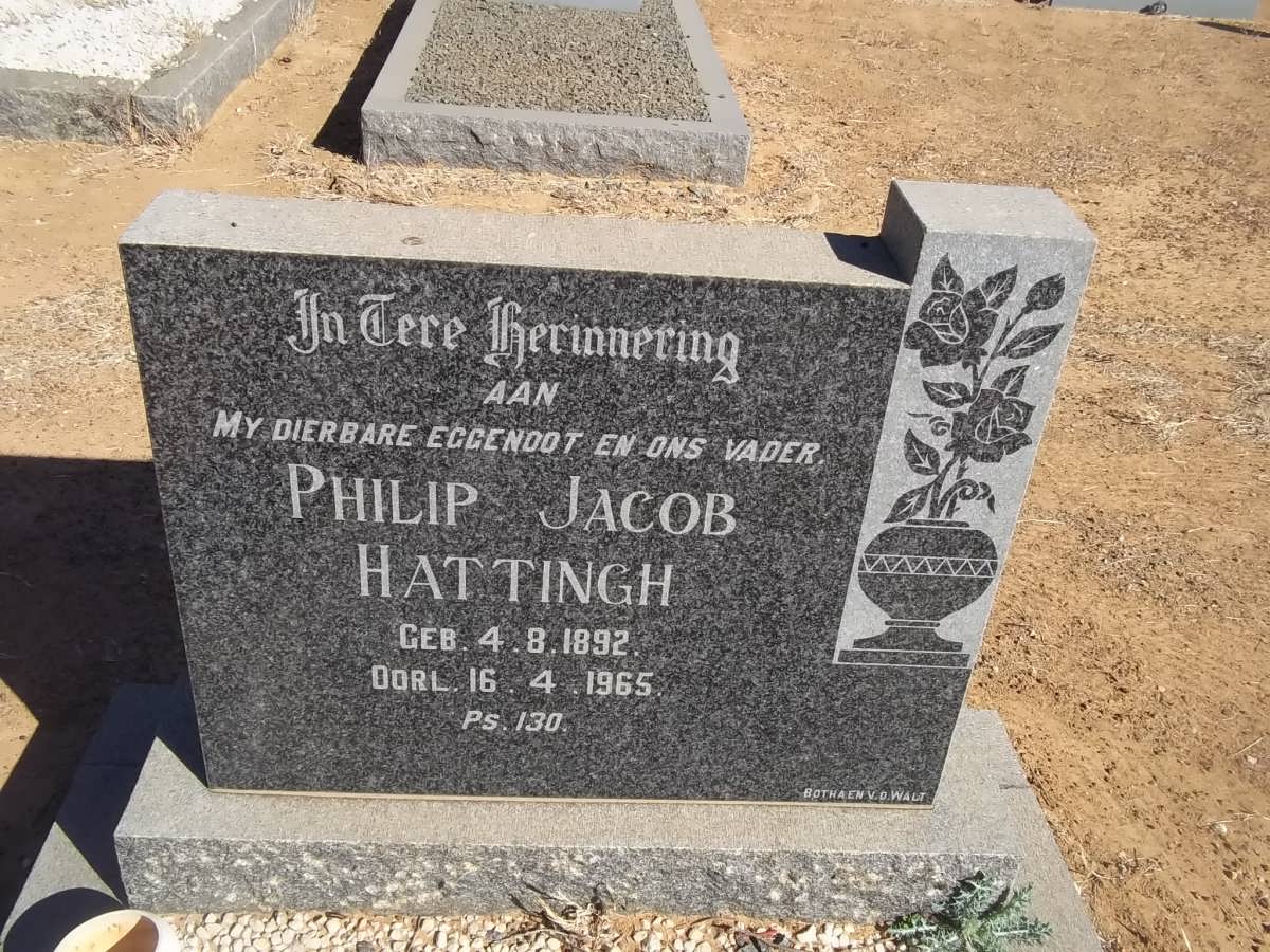 HATTINGH Philip Jacob 1892-1965