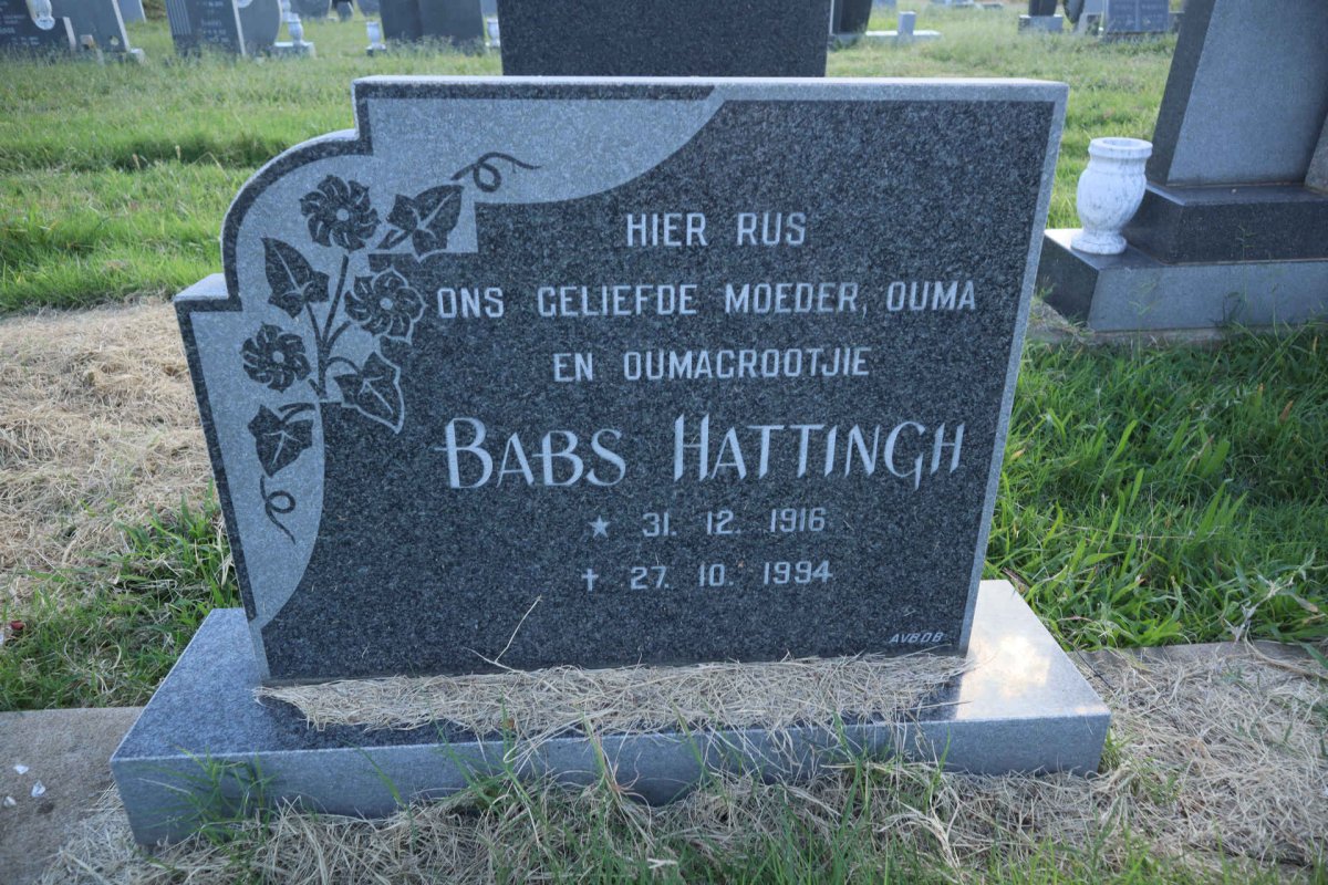 HATTINGH Babs 1916-1994