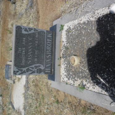 HAASBROEK Susanna C. 1912-1954