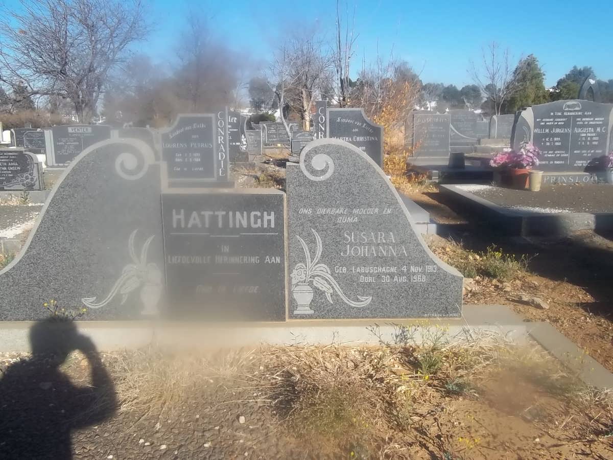 HATTINGH Susara Johanna nee LABUSCHAGNE 1913-1968