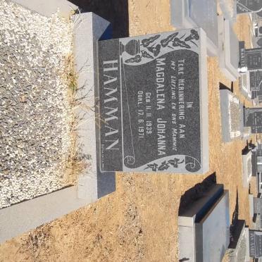 HAMMAN Magdalena Johanna 1939-1971