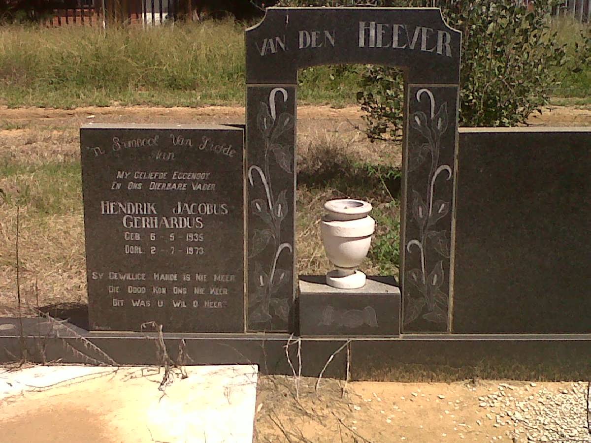 HEEVER Hendrik Jacobus Gerhardus, van den 1935-1973 