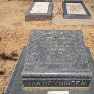 HEYNINGEN Petrus Arnoldus Conradus, van -1904