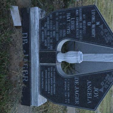 JAGER Louis Matthys, de 1936-1995 &amp; Joy Angela 1935-2006