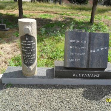 KLEYNHANS Theodorus E.C. 1916-1973