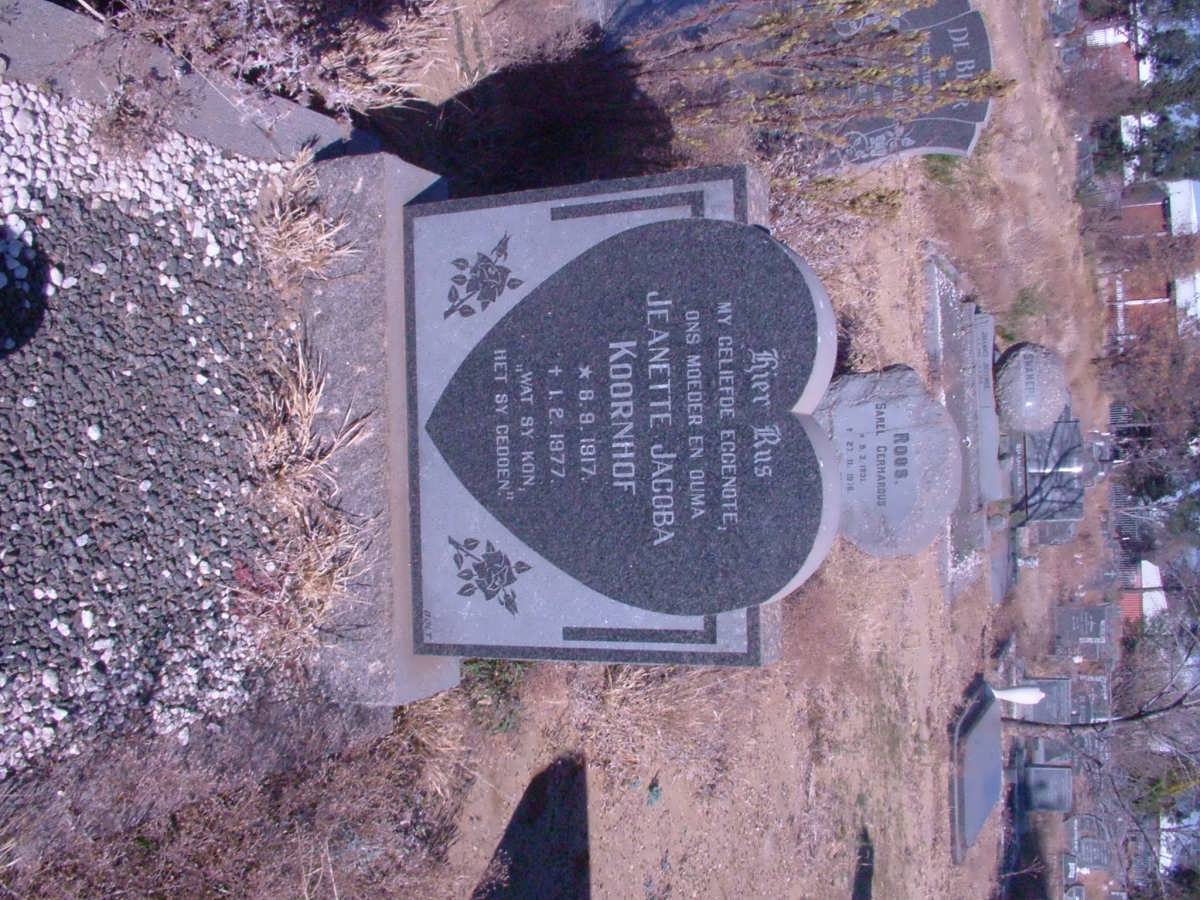 KOORNHOF Jeanette Jacoba 1917-1977