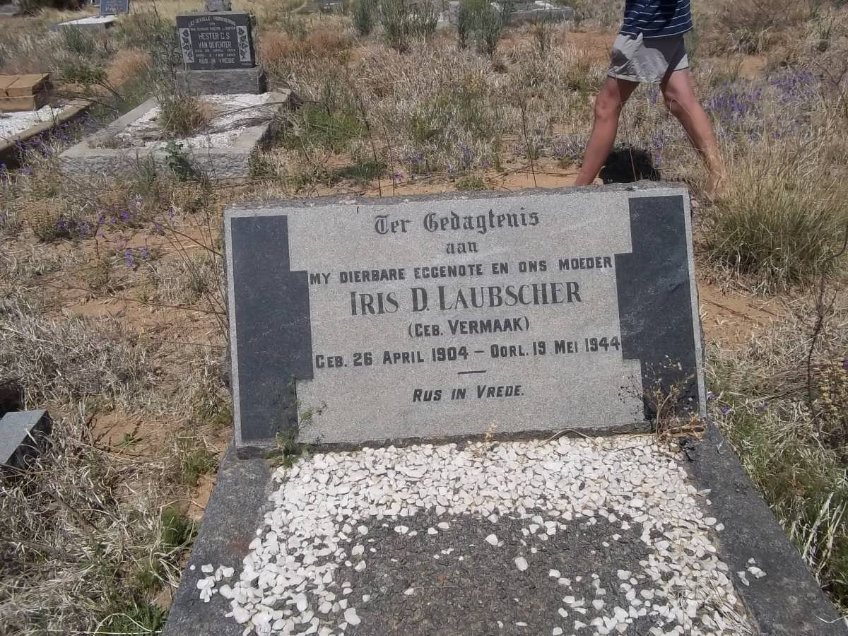 LAUBSCHER Iris D. nee VERMAAK 1904-1944
