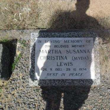 LEWIS Martha Susanna Christina 1903-1974