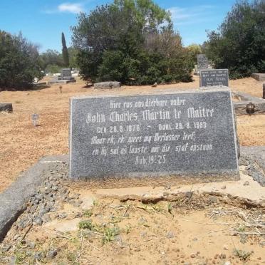 LE MAITRE John Charles Martin 1878-1953