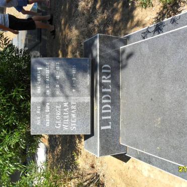 LIDDERD George William Stewart 1913-1995