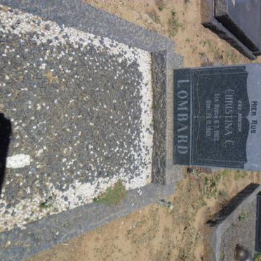 LOMBARD Christina C. nee BOSCH 1903-1959