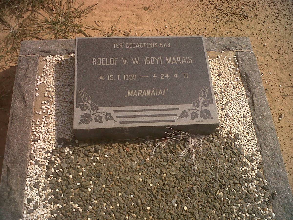 MARAIS Roelof V.W. 1899-1971