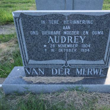 MERWE Audrey, van der 1904-1994