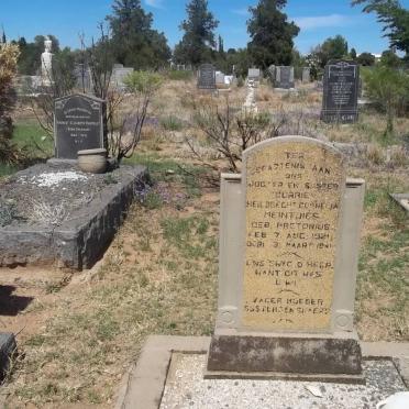 MEINTJIES Heilbreght Cornelia nee PRETORIUS 1921-1941