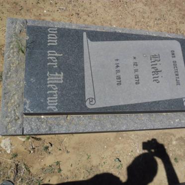 MERWE Riekie, van der 1970-1970