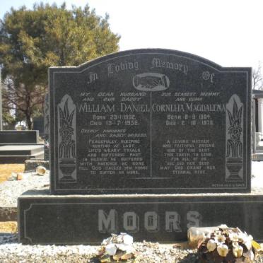 MOORS William Daniel 1902-1956 &amp; Cornelia Magdalena 1904-1976