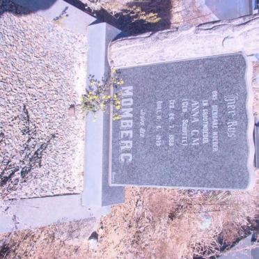 MOMBERG Anna C.M. nee SCHUTTE 1908-1979