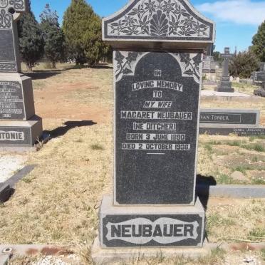 NEUBAUER Magaret nee DITCHER 1890-1938