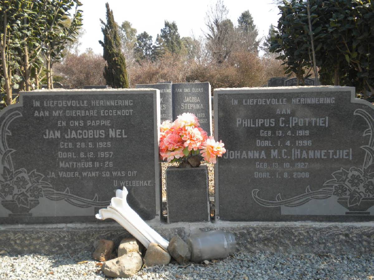 NEL Philipus 1919-1996 &amp; Johanna M.C. 1927-2006 :: NEL Jan Jacobus 1925-1957