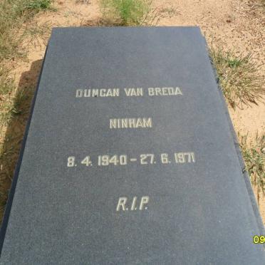 NINHAM Duncan van Breda 1940-1971