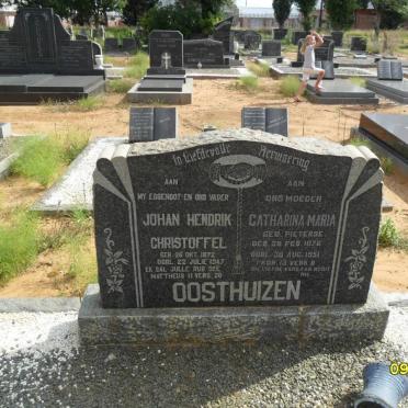OOSTHUIZEN Johan Hendrik Christoffel 1872-1947 &amp; Catharina Maria PIETERSE 1876-1951