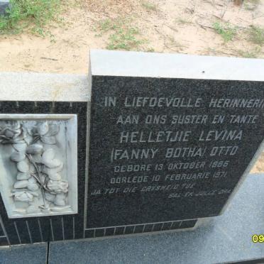 OTTO Helletjie Levina nee BOTHA 1885-1971
