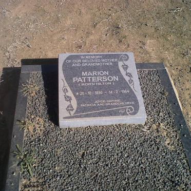 PATTERSON Marion nee HILTON 1890-1964