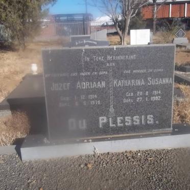 PLESSIS Jozef Adriaan, du 1914-1978 &amp; Katharina Susanna 1914-1982