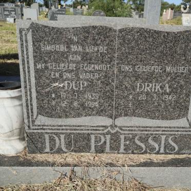PLESSIS Dup, du 1939-1996 &amp; Drika 1942-