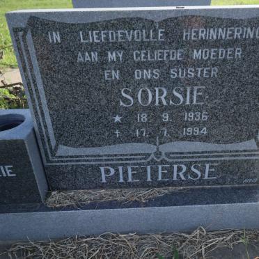 PIETERSE Sorsie 1936-1994