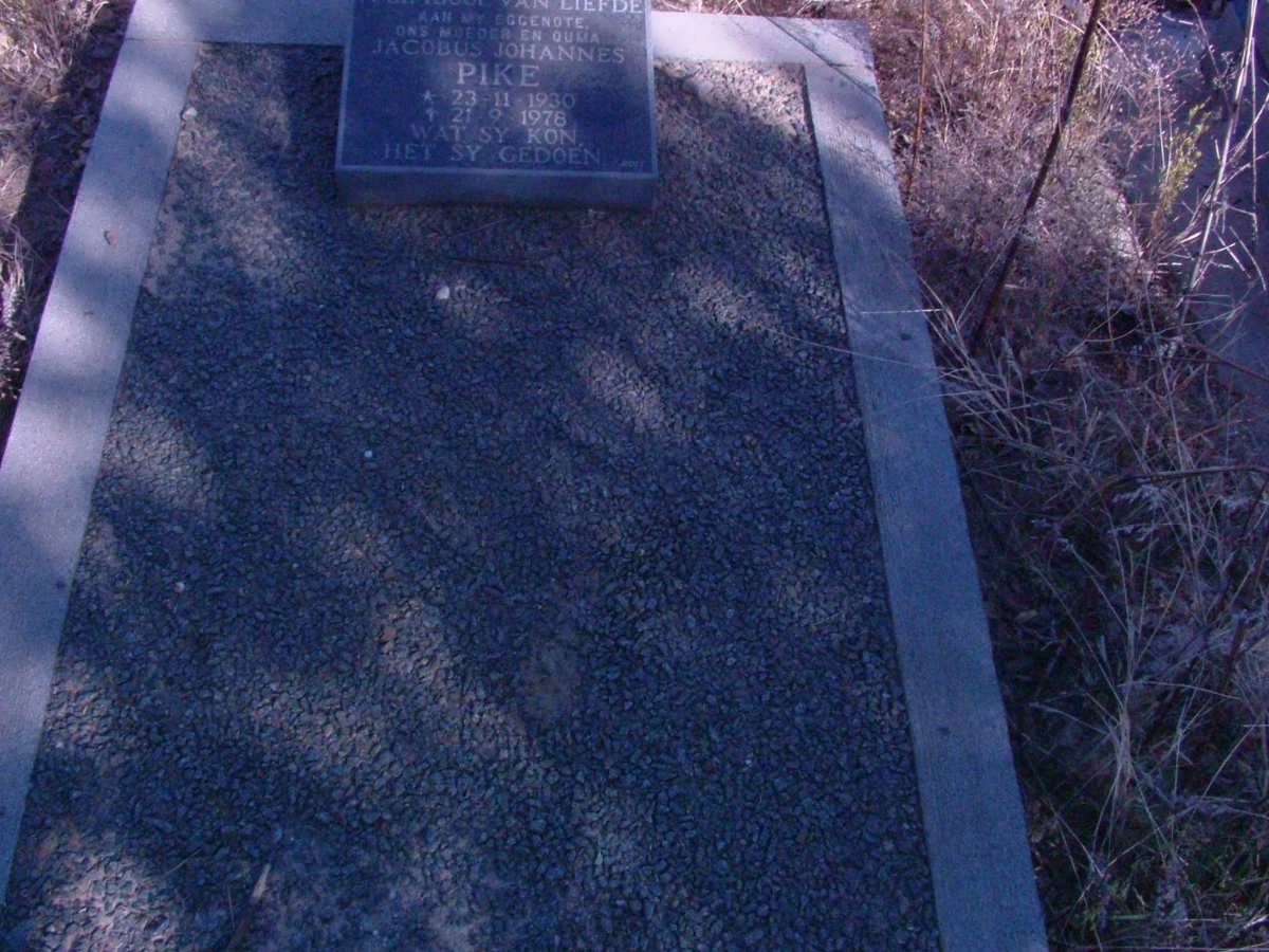 PIKE Jacobus Johannes 1900-1978