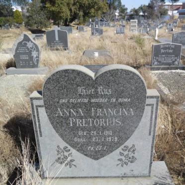 PRETORIUS Anna Francina 1913-1979