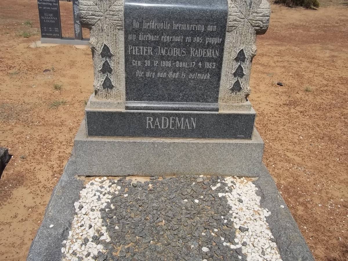 RADEMAN Pieter Jacobus 1908-1953