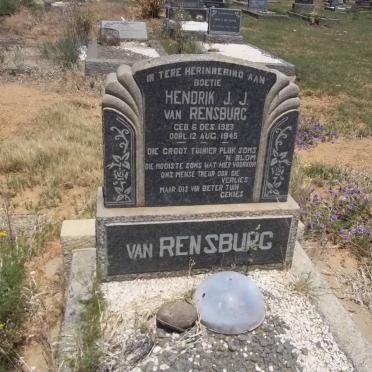 RENSBURG Hendrik J.J., van 1923-1945