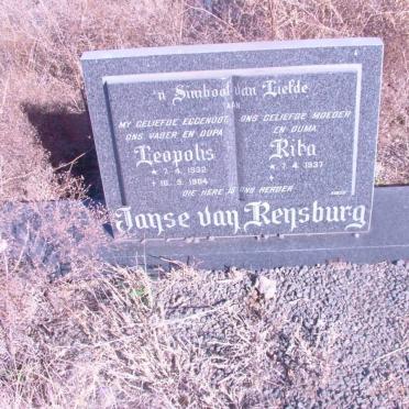 RENSBURG Teopolis, Janse van 1932-1984 &amp; Rika 1937-