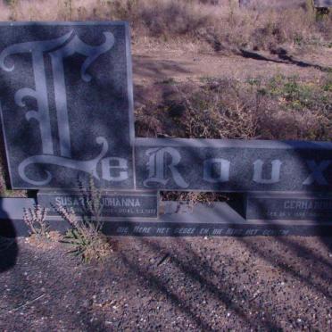 ROUX Gerhardus, le 1896-1983 &amp; Susara Johanna 190?-1977